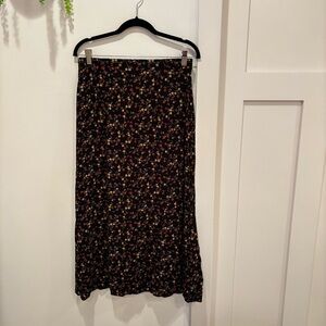 Herman Geist Vintage 90's Made In USA Women's Floral Print Maxi Skirt Size Large
